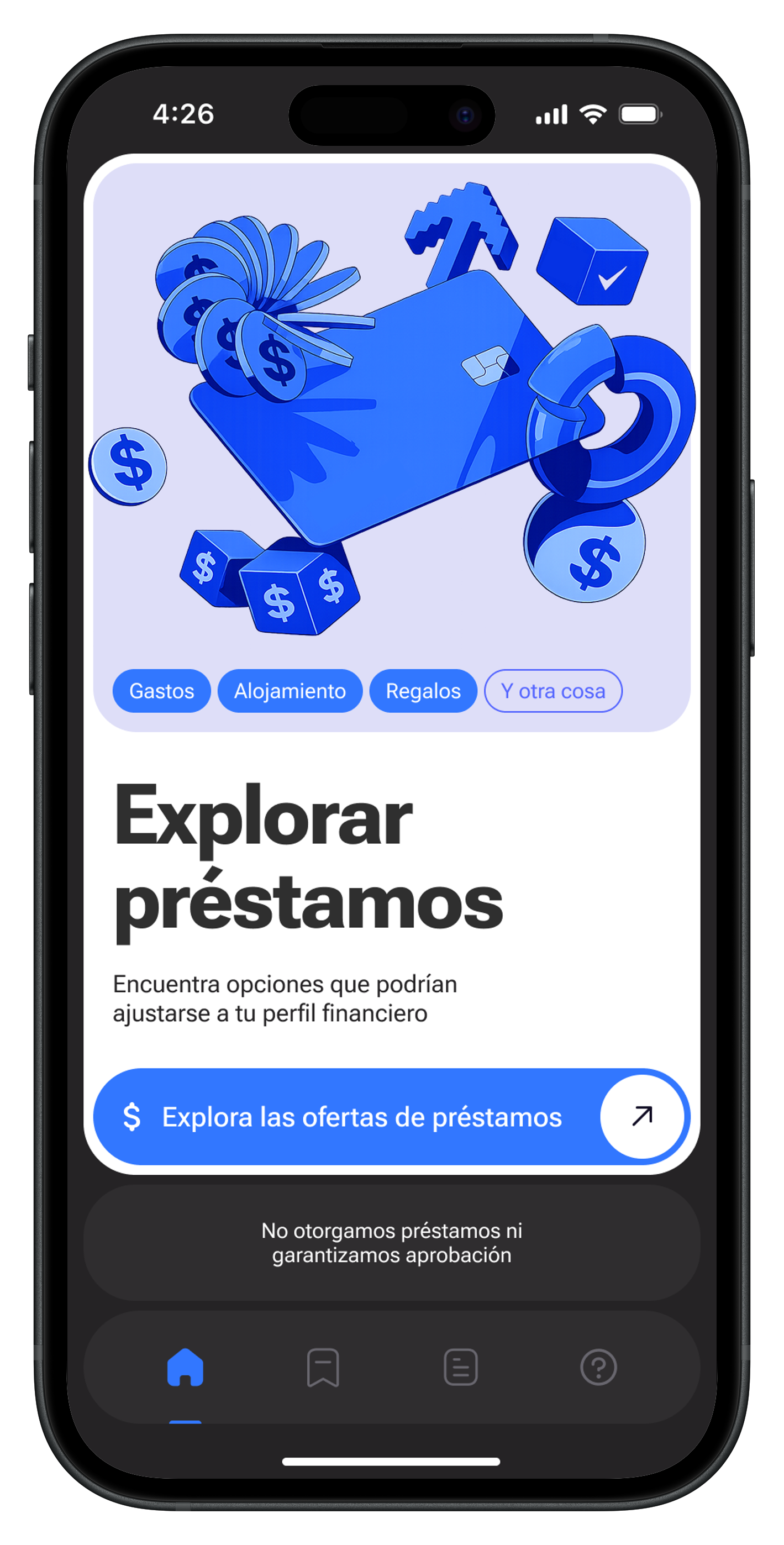 Prestamos de Dinero - CashBoy — Pantalla principal